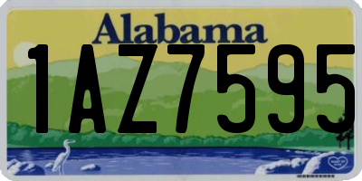 AL license plate 1AZ7595