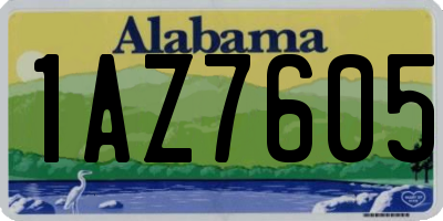 AL license plate 1AZ7605