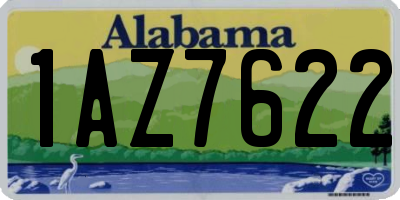 AL license plate 1AZ7622