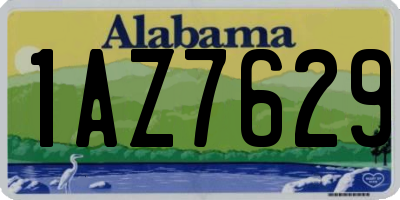 AL license plate 1AZ7629