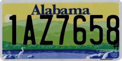 AL license plate 1AZ7658