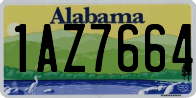 AL license plate 1AZ7664