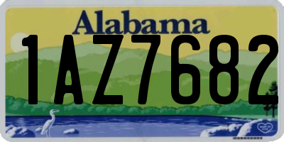 AL license plate 1AZ7682