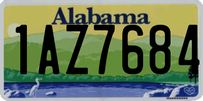 AL license plate 1AZ7684