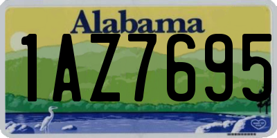 AL license plate 1AZ7695