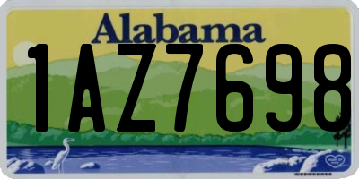 AL license plate 1AZ7698