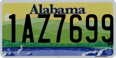 AL license plate 1AZ7699