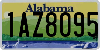 AL license plate 1AZ8095