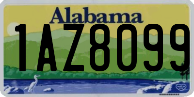 AL license plate 1AZ8099