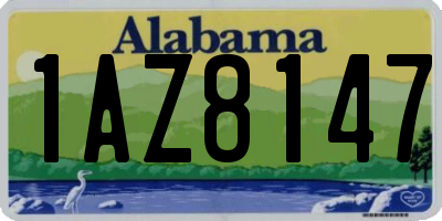 AL license plate 1AZ8147