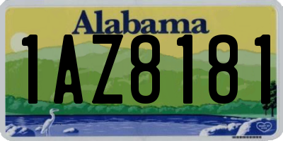 AL license plate 1AZ8181