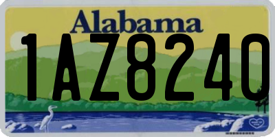 AL license plate 1AZ8240