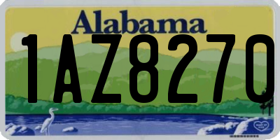 AL license plate 1AZ8270