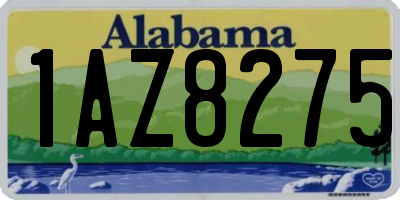 AL license plate 1AZ8275