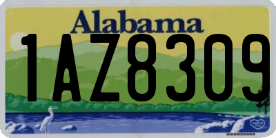 AL license plate 1AZ8309