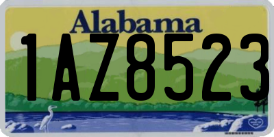 AL license plate 1AZ8523