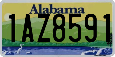 AL license plate 1AZ8591