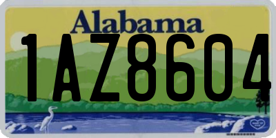 AL license plate 1AZ8604