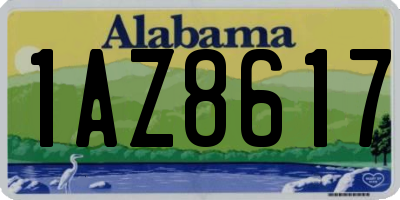 AL license plate 1AZ8617