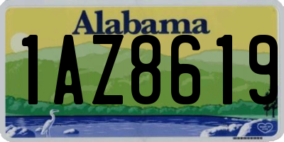 AL license plate 1AZ8619