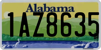 AL license plate 1AZ8635