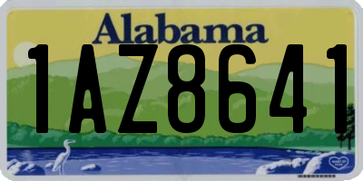 AL license plate 1AZ8641