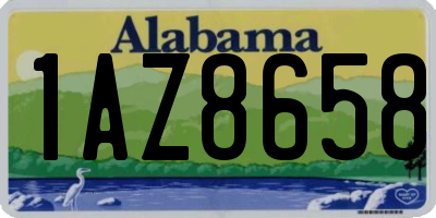AL license plate 1AZ8658