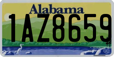 AL license plate 1AZ8659