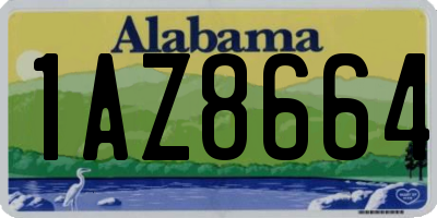 AL license plate 1AZ8664