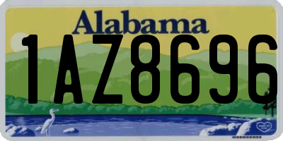 AL license plate 1AZ8696
