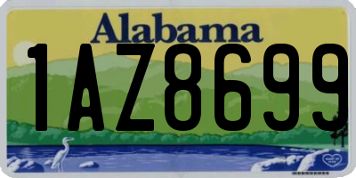 AL license plate 1AZ8699