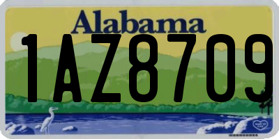 AL license plate 1AZ8709