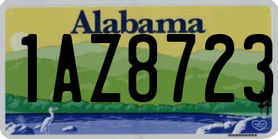 AL license plate 1AZ8723