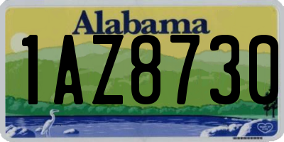 AL license plate 1AZ8730