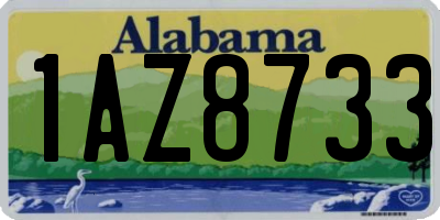 AL license plate 1AZ8733
