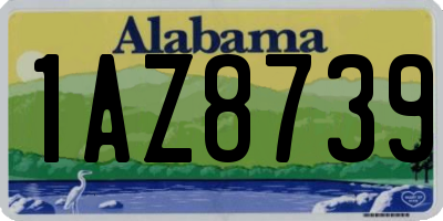 AL license plate 1AZ8739