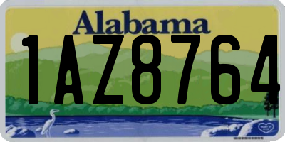 AL license plate 1AZ8764