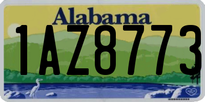 AL license plate 1AZ8773