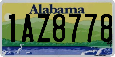 AL license plate 1AZ8778