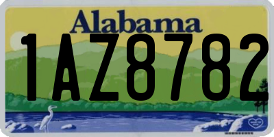 AL license plate 1AZ8782