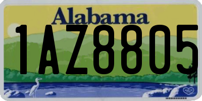 AL license plate 1AZ8805