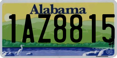 AL license plate 1AZ8815