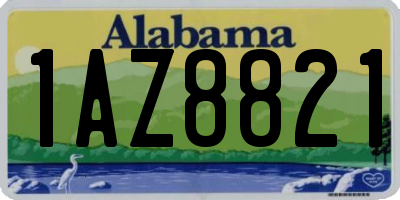 AL license plate 1AZ8821