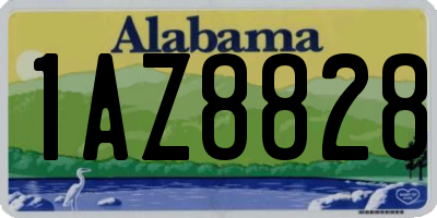 AL license plate 1AZ8828