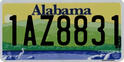 AL license plate 1AZ8831