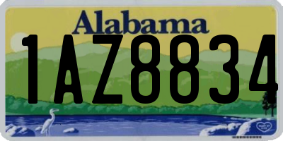 AL license plate 1AZ8834