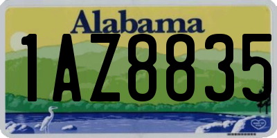 AL license plate 1AZ8835