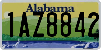 AL license plate 1AZ8842