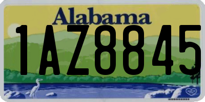 AL license plate 1AZ8845