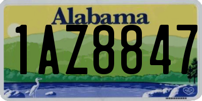 AL license plate 1AZ8847